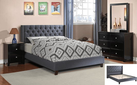 Bed Queen 71Q Grey