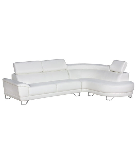 Sectional Sofa Almira White (RIGHT)