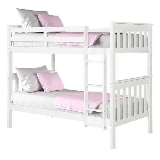 Bunk Bed Kids (Twin / Twin) Wooded White