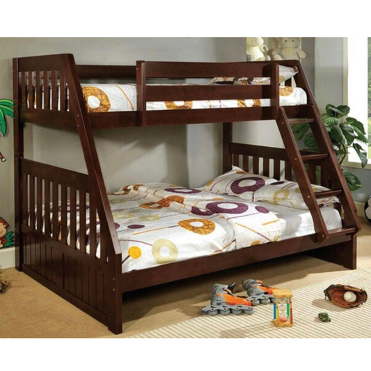 Bunk Bed Kids (Twin / Full) Wooded Expresso