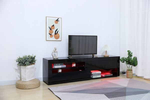 Tv Stand LED 4805 Glossy Black Up to 75" TV