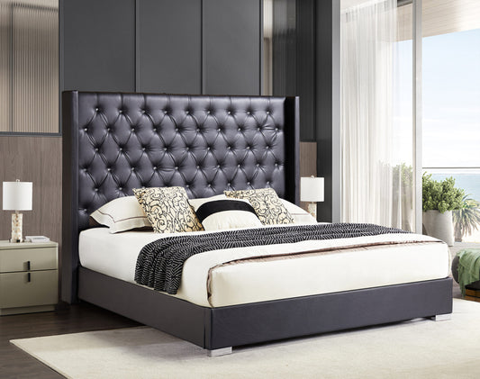 Bed Diamond 8115 Upholstered Black