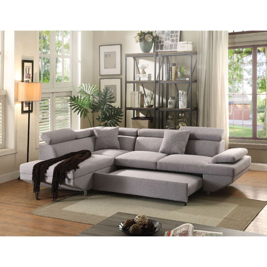 Sleeper Sectional Modern Mykonos (Grey)