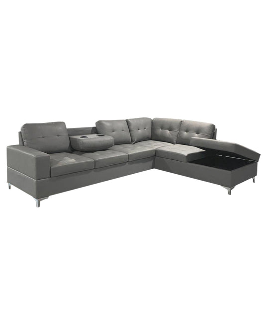 Sectional Sofa Anthonella Grey (RIGHT)