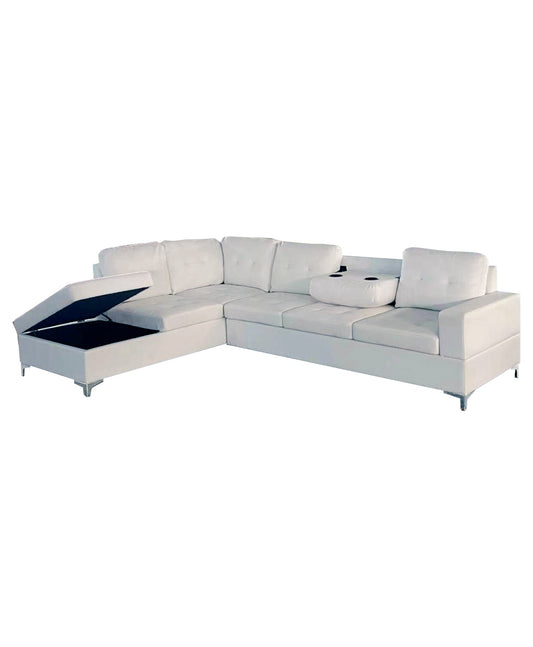 Sectional Sofa Anthonella White (LEFT)