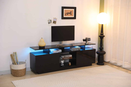 4810 BLACK TV STAND