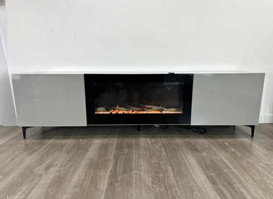 TV STAND FIREPLACE 83 HINCH