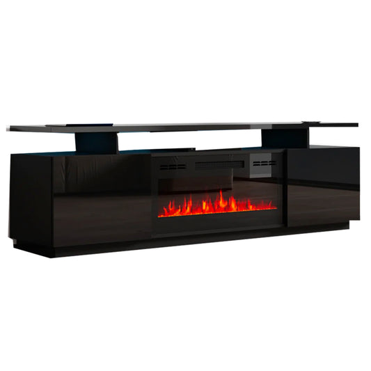 FIREPLACE TV101 TV Stand BLACK