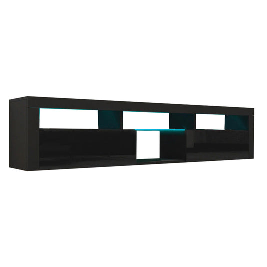 TV228 Floating TV Stand with LED Black